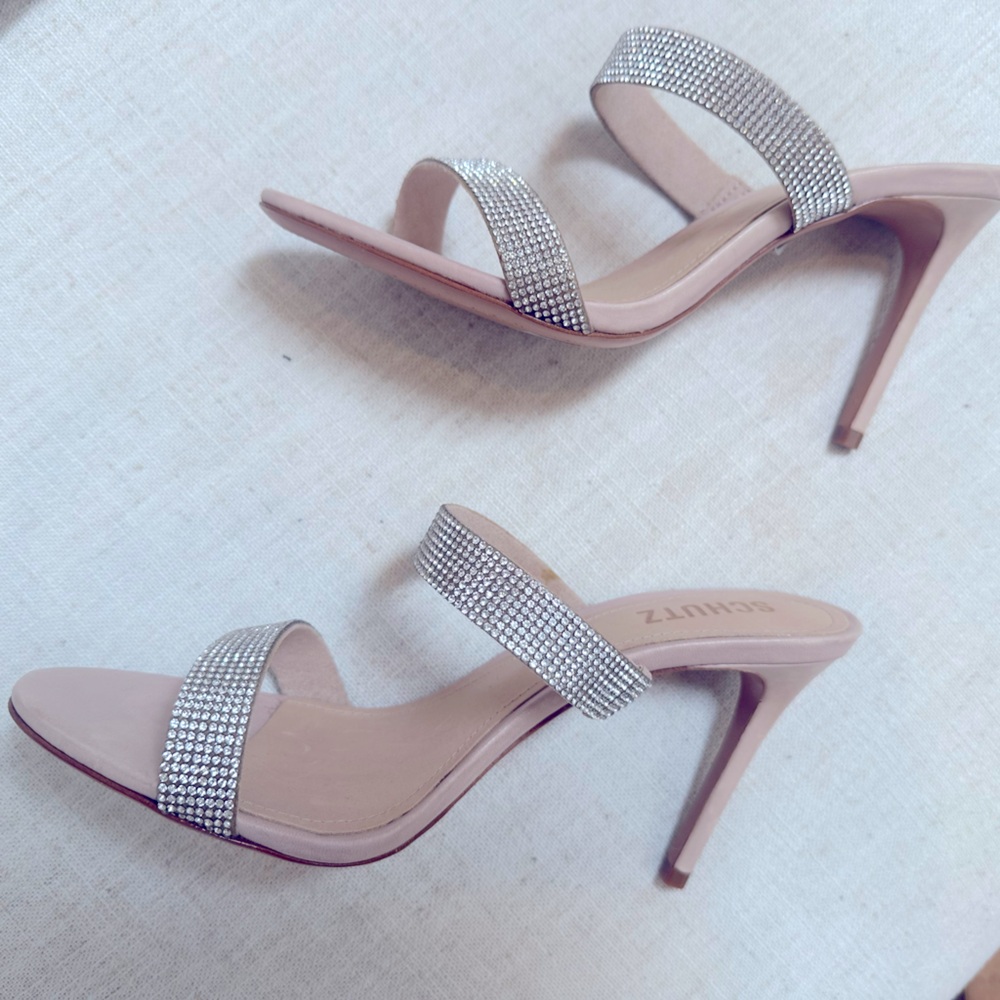 SCHUTZ Silver and Cream Sandals - Picture 10 of 10